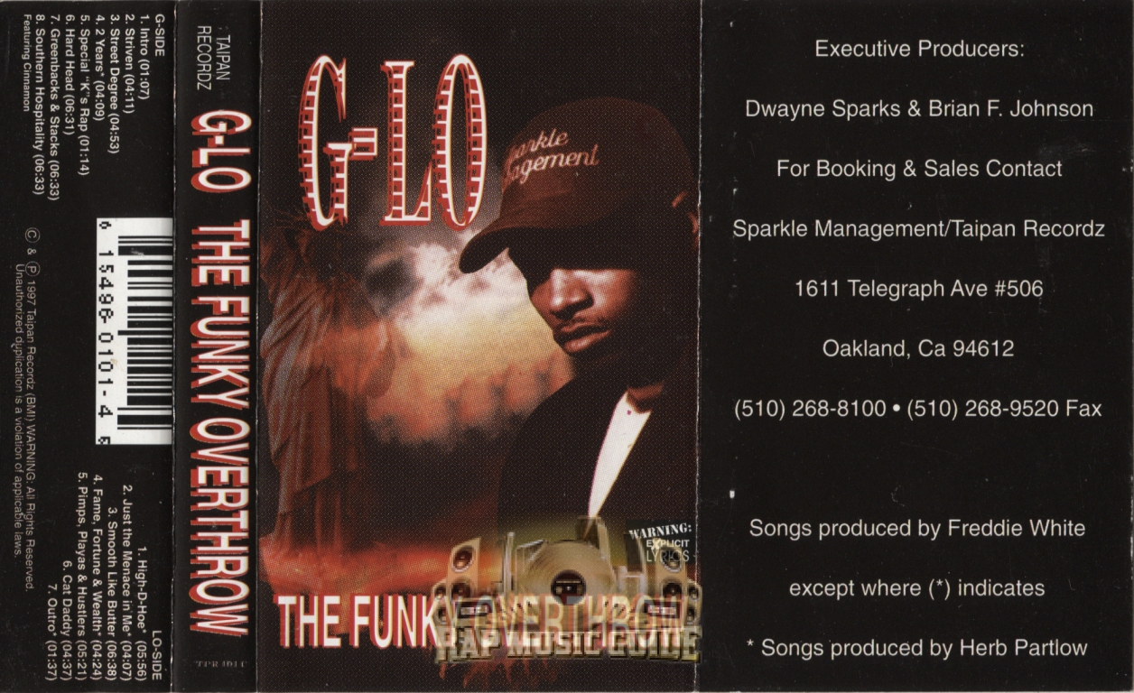 G-Lo - The Funky Overthrow: 2nd Press. Cassette Tape | Rap Music Guide